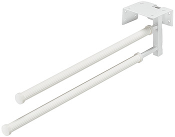 Towel rail, Hailo, pull-out plastic outer rails - 510.06.725