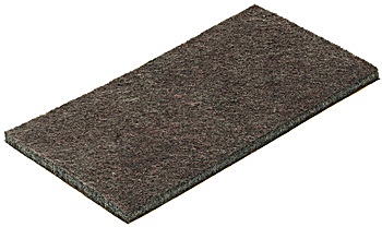 Furniture glide, rectangular, self-adhesive, synthetic felt - 650.06.149