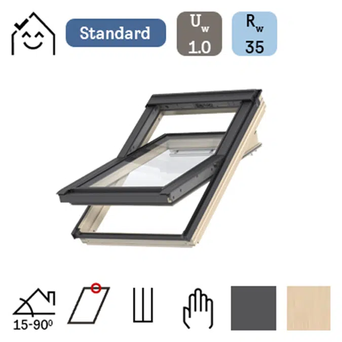 GLL 64 Üstün Isı Yalıtımlı Çatı Penceresi