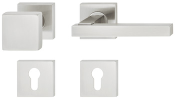 Kapı kulpu seti, Paslanmaz çelik, Startec, model LDH 2186 - 903.85.150