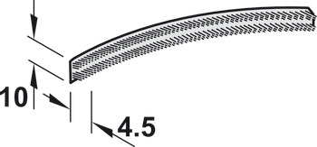 Brush seal, For lateral frame profile - 403.54.531