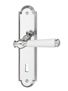 Door handle set, brass, Jatec, Sanssouci S 949/990 - 900.91.214