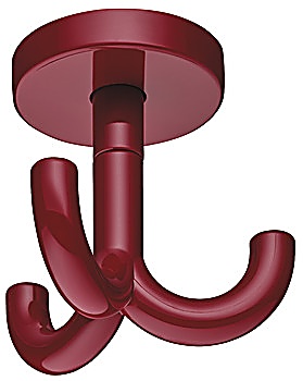 Ceiling hook, with 3 hooks, ceiling installation, polyamide - 842.65.233