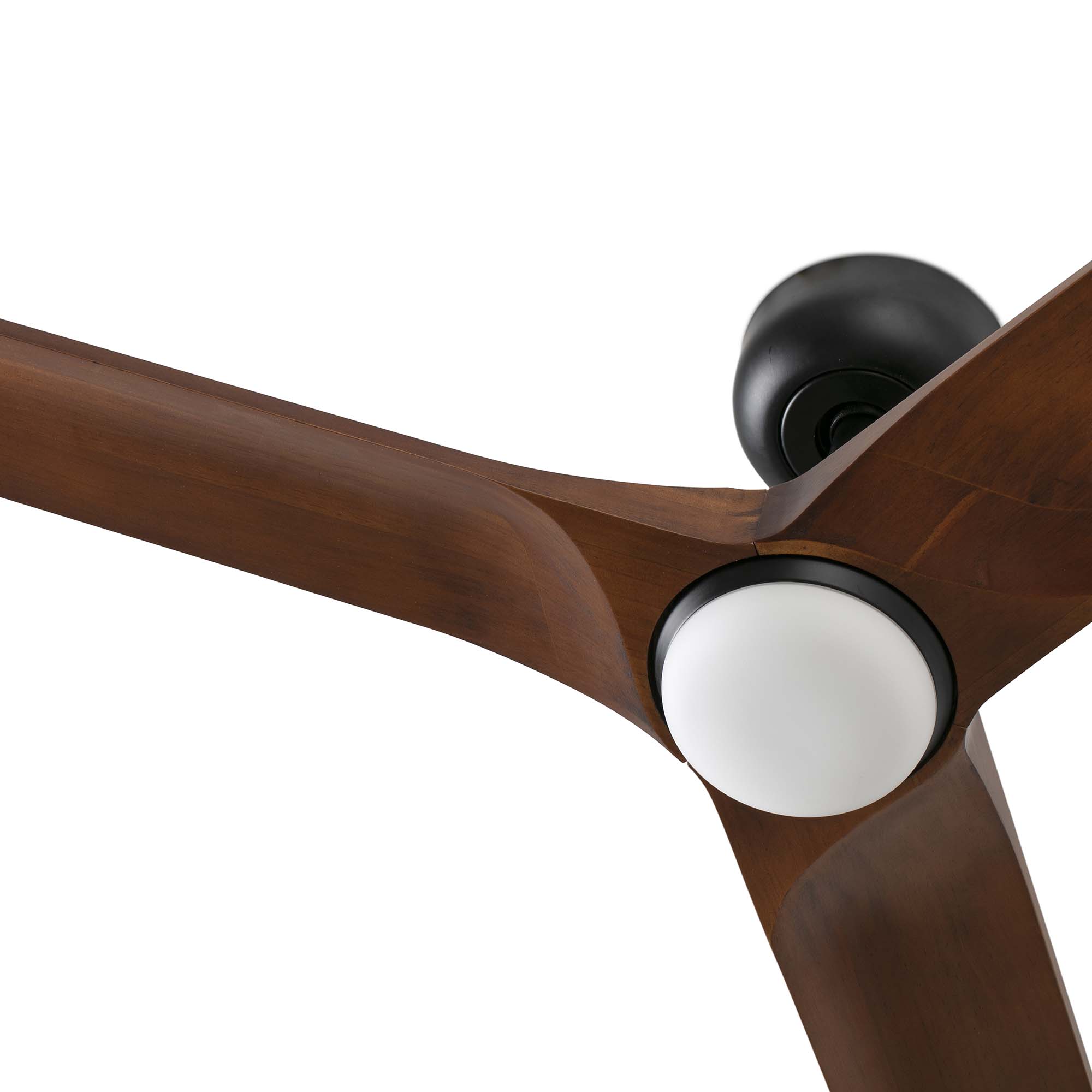HEYWOOD S Ceiling fan black/walnut CCT