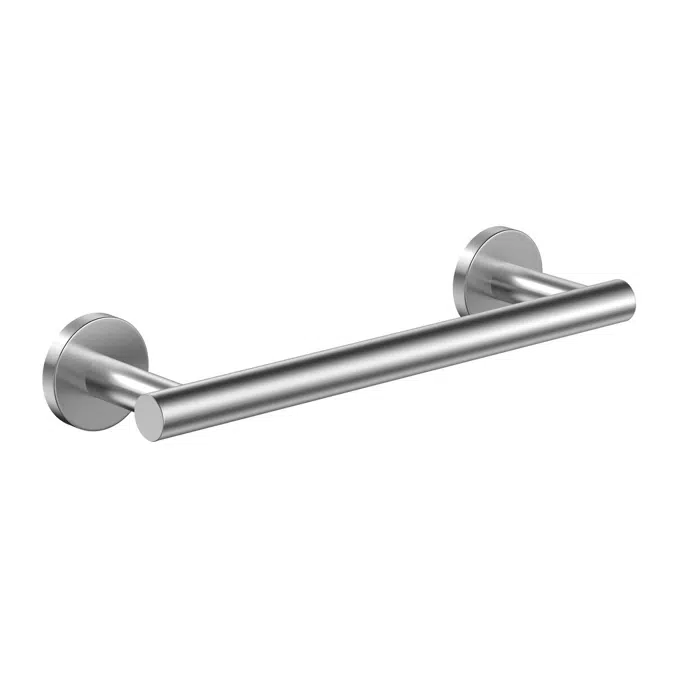 Ona Brushed Nickel Single Towel Rail 300mm 15070