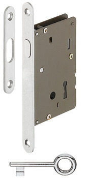 Mortise lock, for sliding doors, backset A 50 mm, Startec, cipher bit - 911.26.080