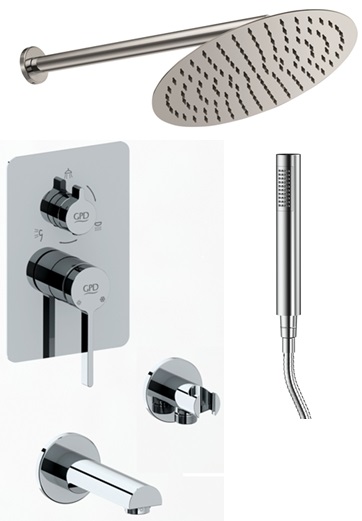 GPD Gildo Rotating Built-in Shower Set - BNS07