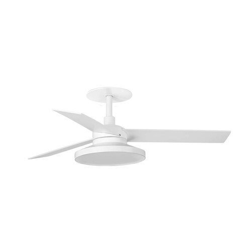 RUDDER RECESSED TAK S Ceiling fan white/ash Wall Control black 3000K