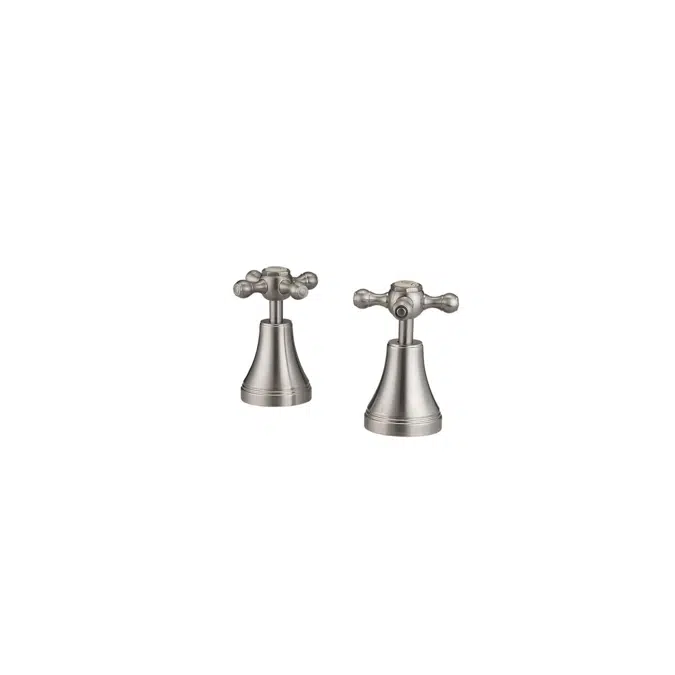 Kado Era Basin Top Assemblies Cross Handles Brushed Nickel 9512125
