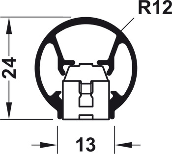 Hinge-side protection system, BU-K+, Athmer - 950.15.781