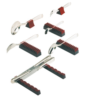 Cutlery holder, cutlery holder assortment, universal, with felt covering - 891.21.539