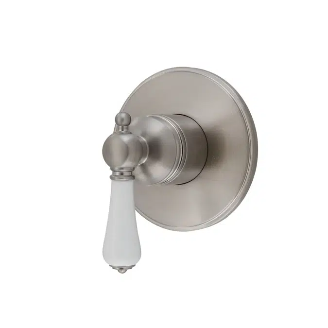 Kado Era Brushed Nickel Porcelain Handle Shower Mixer 9512095