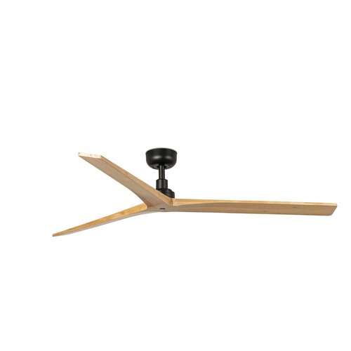 KLIM L Ceiling fan siyah/pine