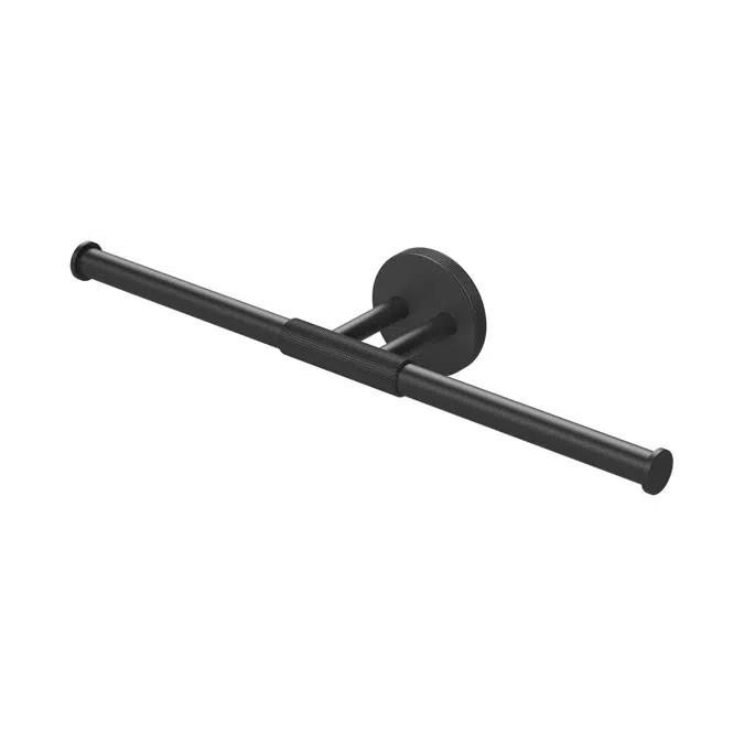 Milli Marq Edit Matte Black Double Toilet Roll Holder 21907