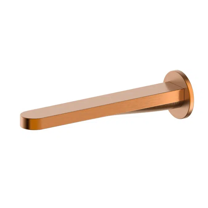 Soothe MK2 Brushed Bronze Wall Basin/Bath Outlet 250mm 2269228