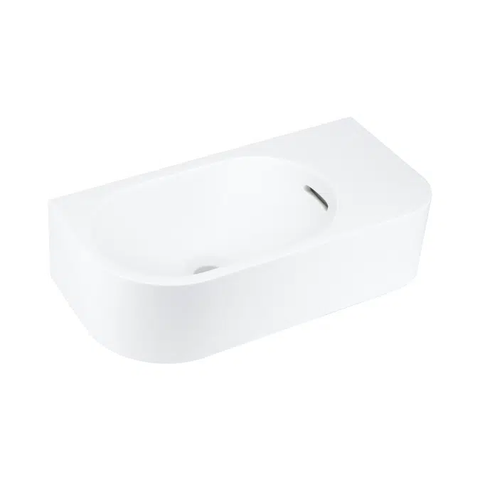 Vesi Compact Wall-Hung Basin with Overflow