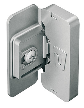 Glass door hinge for glue fixing - 344.89.080