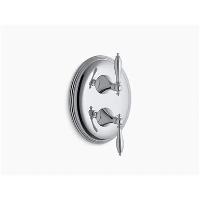 Finial Stacked Thermostatic Valve Trim K-T10302-4M