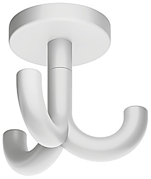 Ceiling hook, with 3 hooks, ceiling installation, polyamide - 842.65.397