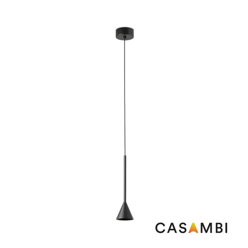 ANNA NESO Black pendant lamp 6W 2700K CASAMBI