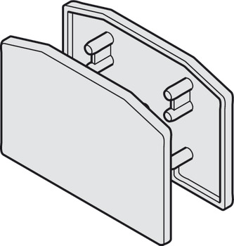 Uç kapağı seti, ForSlido D-Line11, Clip Panel Yüksekliği 33 Mm - 941.25.042