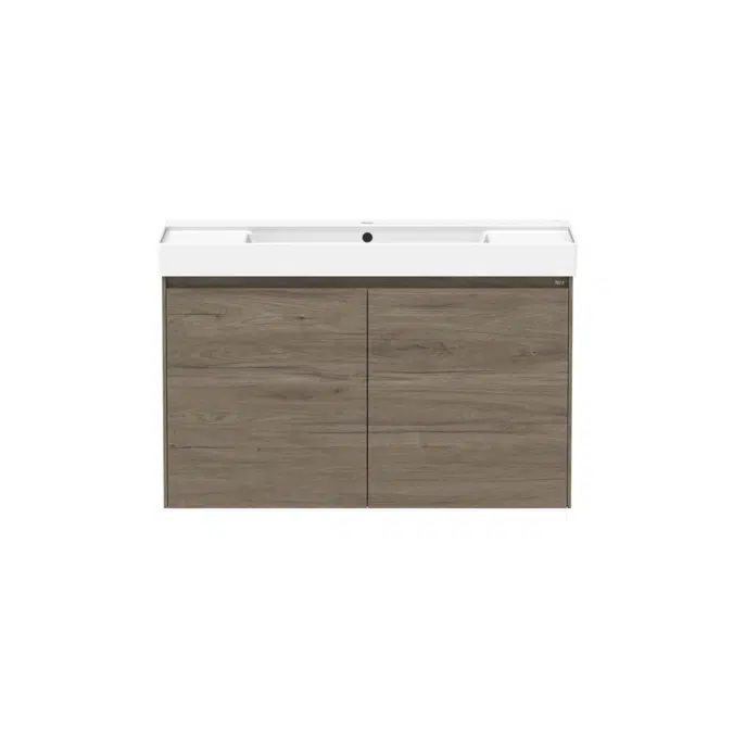Ona Dark Elm All Door Centre Bowl Vanity 1000mm 21221
