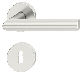 Kapı kulpu seti, Paslanmaz çelik, Startec, PDH5103, gül/kapak - 902.81.250