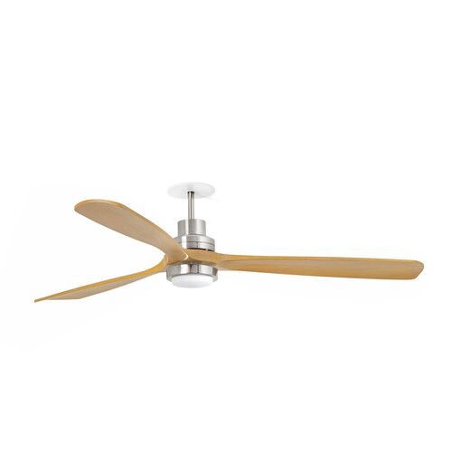 LANTAU RECESSED L mat nikel/pine fan duvar kumandası beyaz