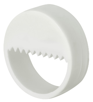Cabinet hanger, For mounting in drilled hole, with serrated edge - 290.50.730