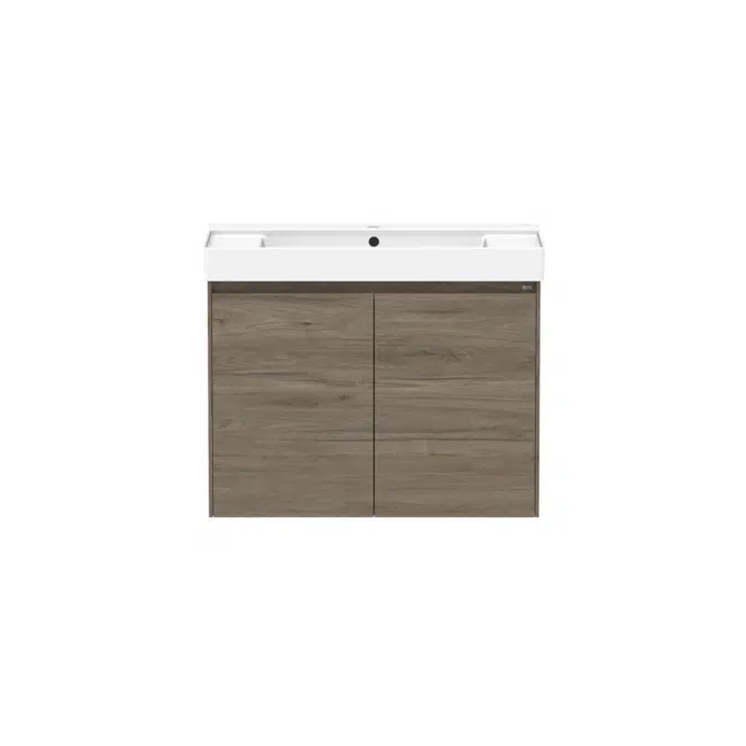 Ona Dark Elm All Door Centre Bowl Vanity 800mm 21216