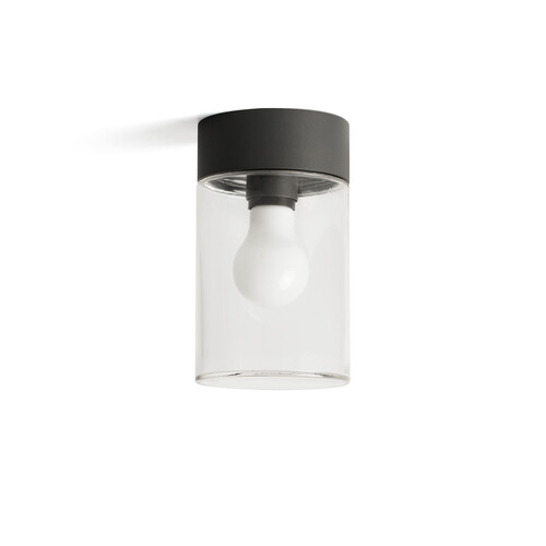 KILA 200 Dark grey ceiling lamp transparent