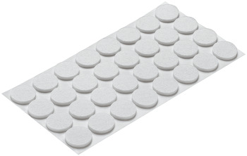 Furniture glide, round, self-adhesive, synthetic felt - 650.06.704