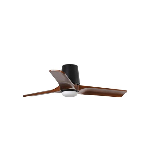 HEYWOOD TUB S LED Ceiling fan siyah/ceviz 10W SWT 0-10V PAS