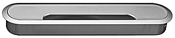 Cable outlet, oval, cut-out dim. 207 x 45 mm, 2-piece - 631.36.001