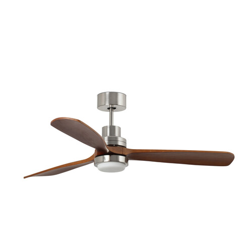 LANTAU XL Ceiling fan nikel mat/ceviz 3000K duvar kumandası beyaz