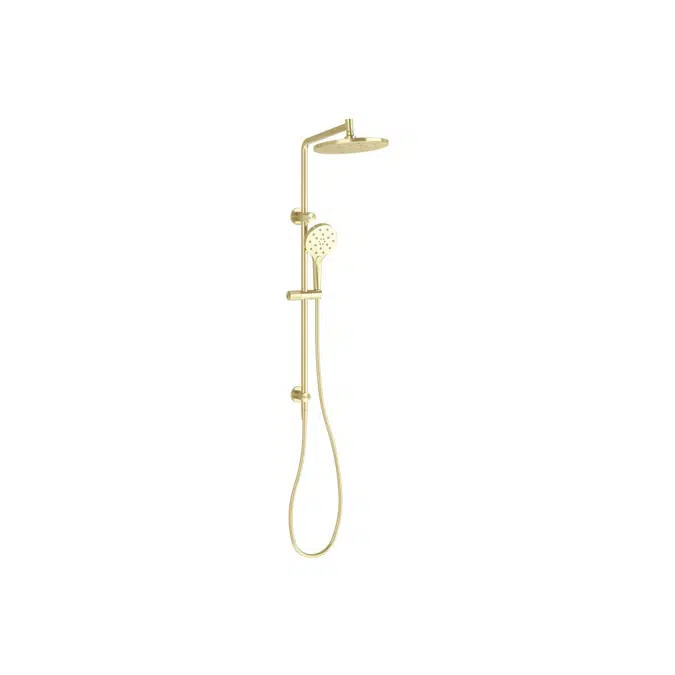 Milli Marq Edit Brushed Gold Twin Rail Shower (4 Star) 22005