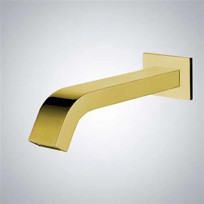 Wall Mount Gold Touchless Basin Faucet