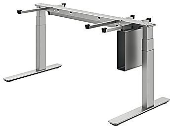 Table baseOfficys TE651 Complete set, with cable channel and computer holder - 633.56.092