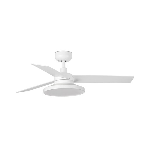 RUDDER TAK S Ceiling fan beyaz/ash 4000K duvar kumandası beyaz