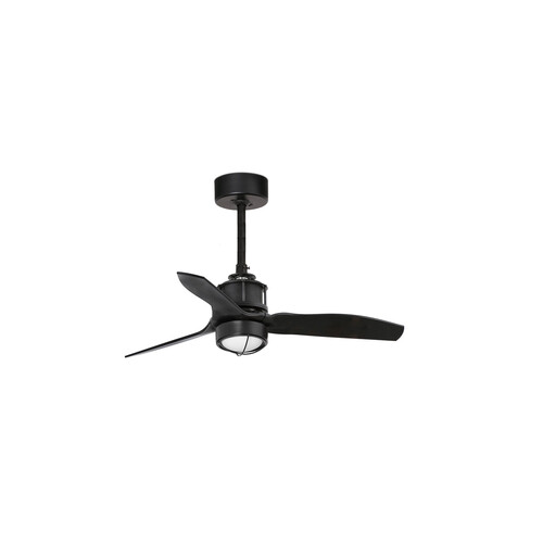 JUST FAN S Ceiling fan black matt Wall Control white 3000K