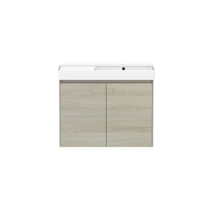 Ona Light Oak All Door Right Hand Bowl Vanity 800mm 22448