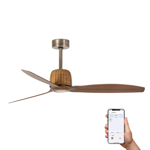 WEAVER M Old gold/walnut fan TUYA