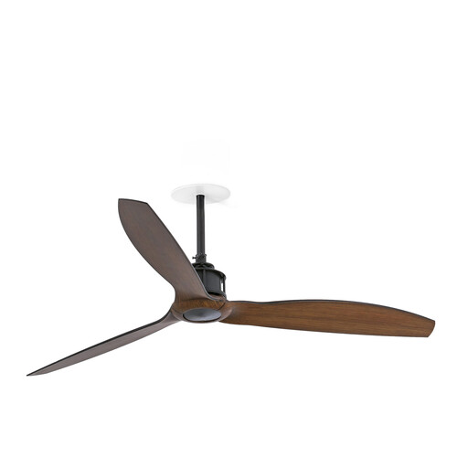 JUST fan RECESSED M siyah/ceviz fan duvar kumandası beyaz