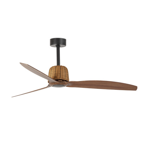 WEAVER M Ceiling fan black/walnut 0-10V/1-10V