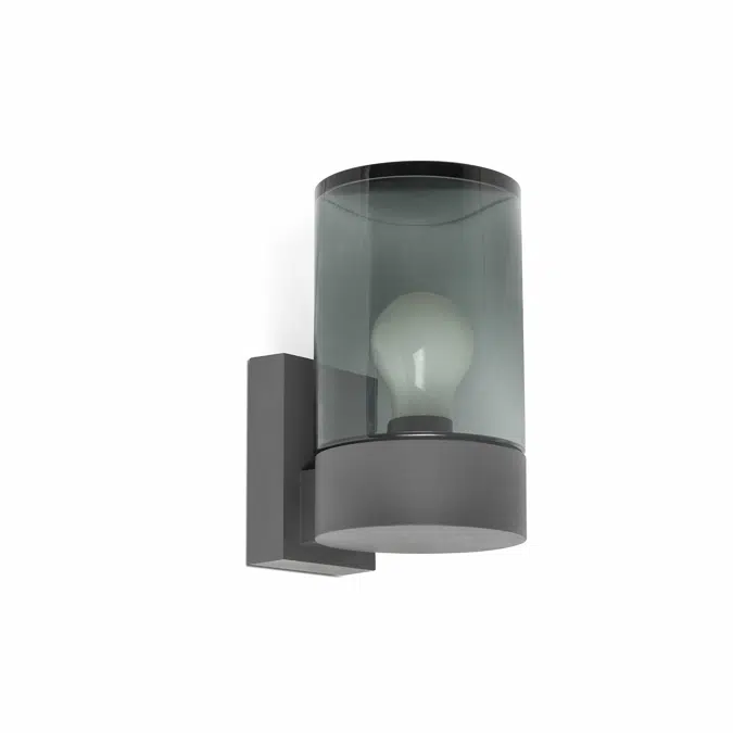 71744 - KILA Dark Grey Wall Lamp Smoked