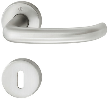 Door handle set, Aluminium Hoppe, San Francisco 1301/42KV/42KVS - 905.81.044