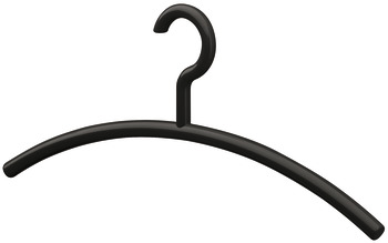 Coat hangers, polyamide, rigid hook, round shackle - 804.56.190