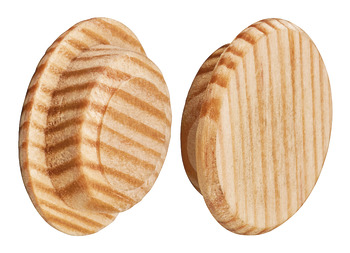 Cover Cap, Solid Wood Untreated, For Blind Hole Ø 15 Mm - 045.32.220