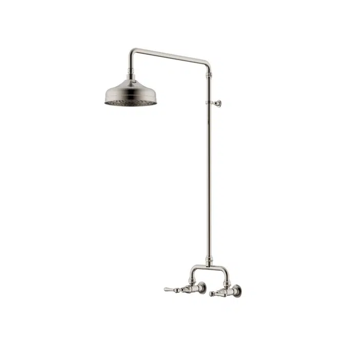 Milli Monument Edit Exposed Shower Set Lever Handles Brushed Nickel (3 Star) 4204505