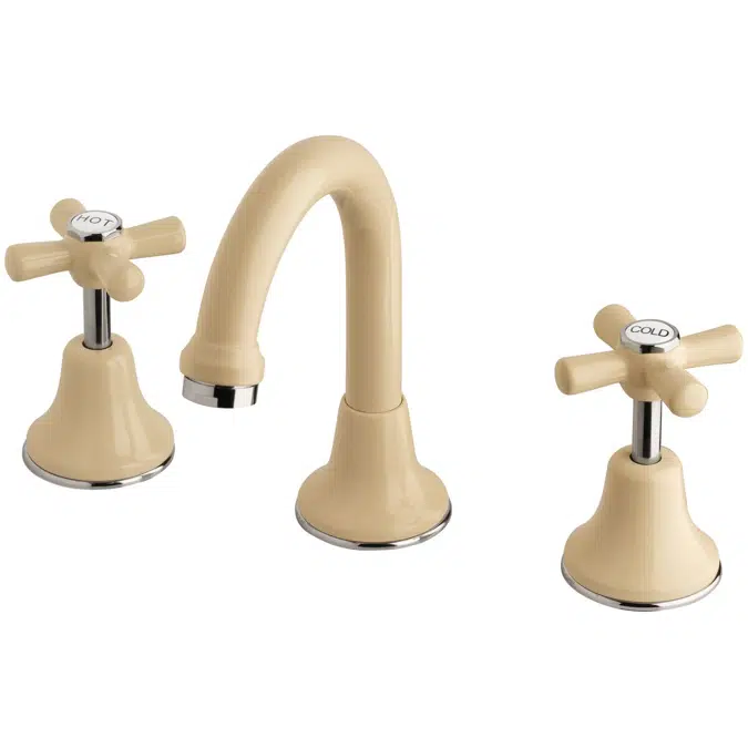 Bristol Ivory/Chrome Basin Set 27129